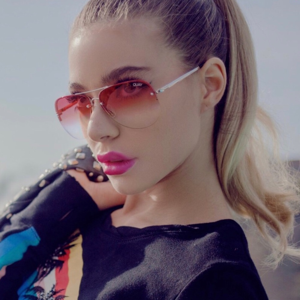 New Quay Australia Sunglasses Muse Fade Slv/Red